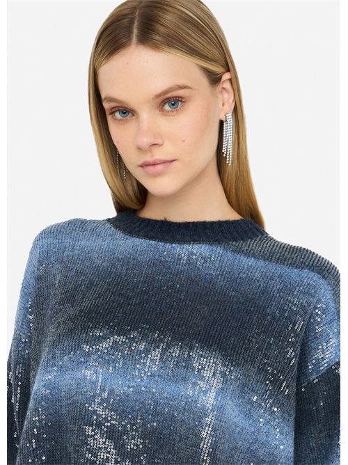 Maglia con paillettes LIU JO | MF5380MA14R/S9473